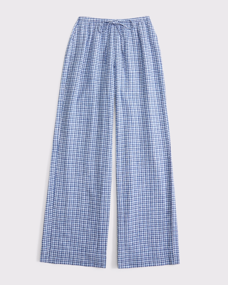 Linen-Blend Pull-On Pant