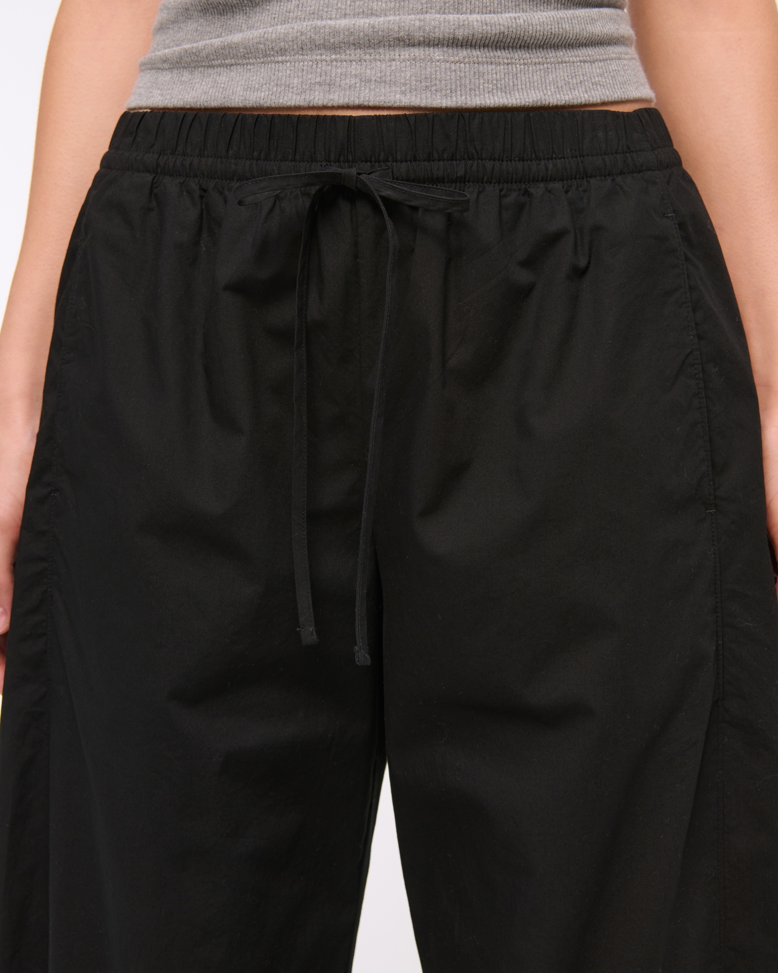 Poplin Barrel Pull-On Pant