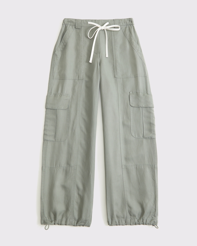 Abercrombie & Fitch グレー カーゴパンツ ウィメンズ リラックス カーゴパンツ | ウィメンズ セール