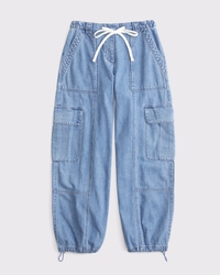 袋裝款工作風拉式設計長褲