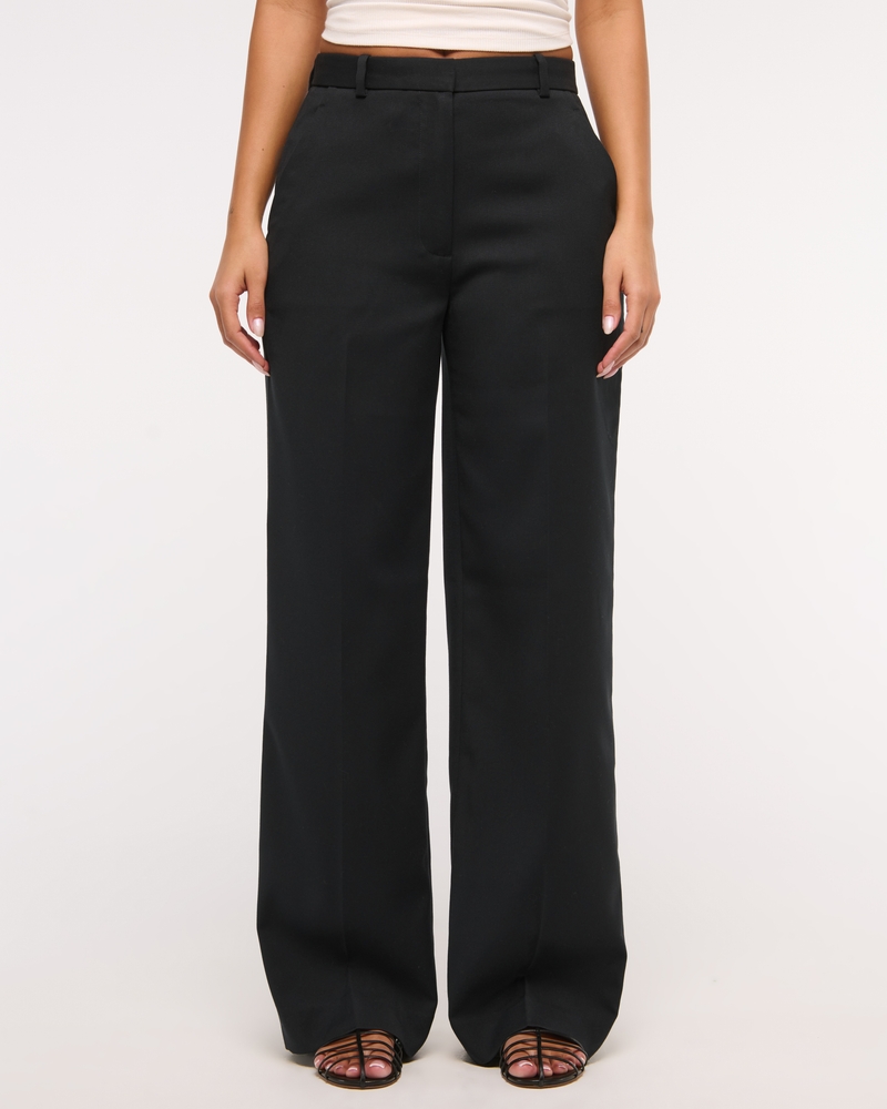 A&F Sloane High Rise Tailored Wide Leg Pant