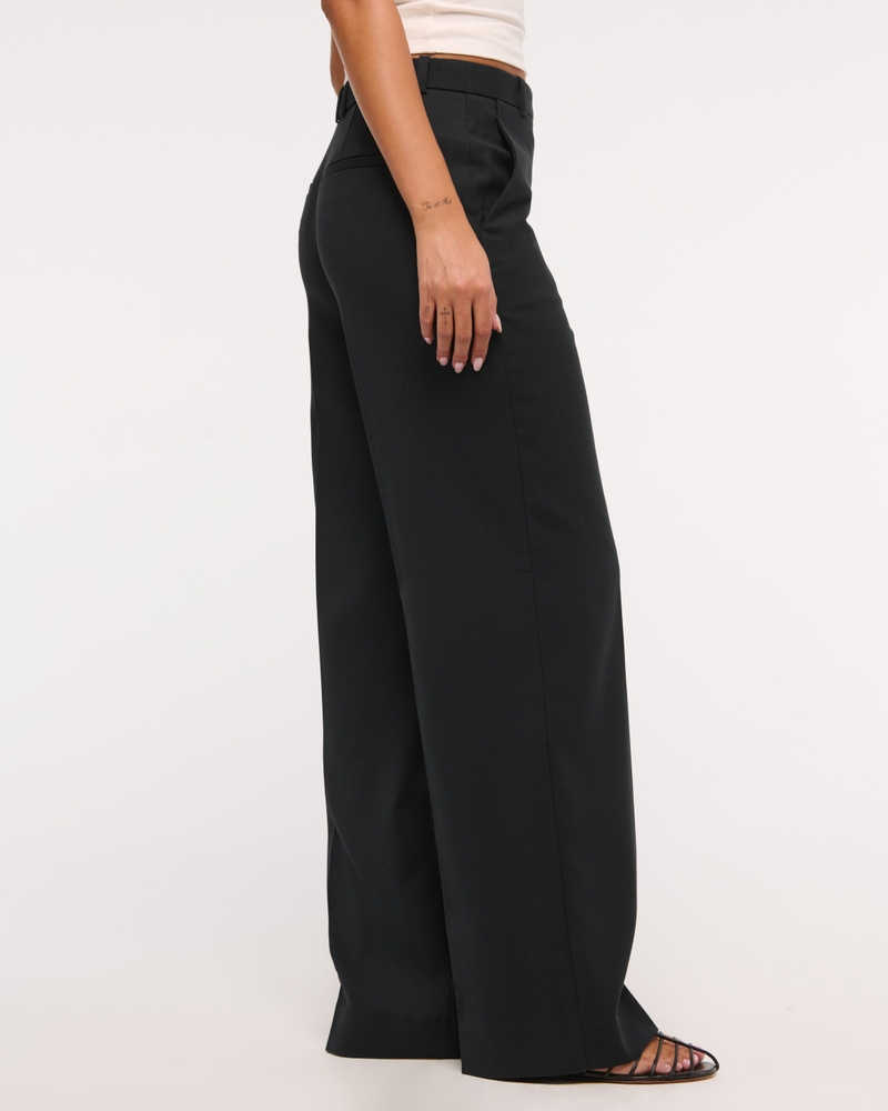 A&F Sloane High Rise Tailored Wide Leg Pant