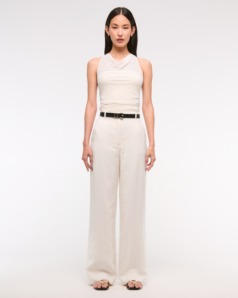 Drapey Tailored Wide Leg Pant