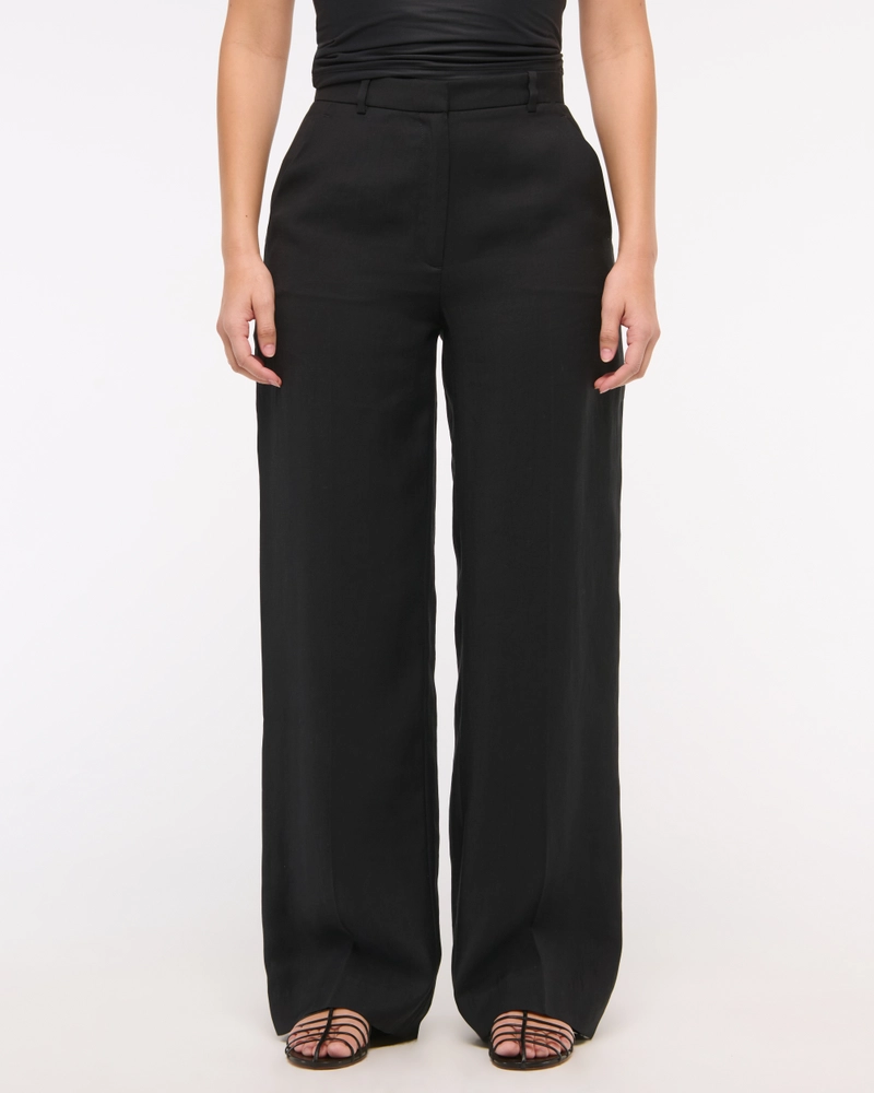 Curve Love Drapey Tailored Wide Leg Pant