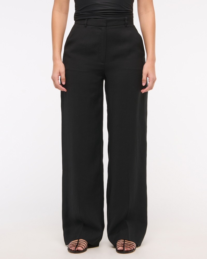 Curve Love Drapey Tailored Wide Leg Pant
