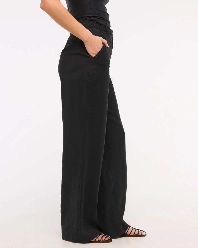 Curve Love Drapey Tailored Wide Leg Pant
