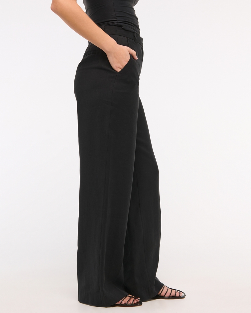 Curve Love Drapey Tailored Wide Leg Pant