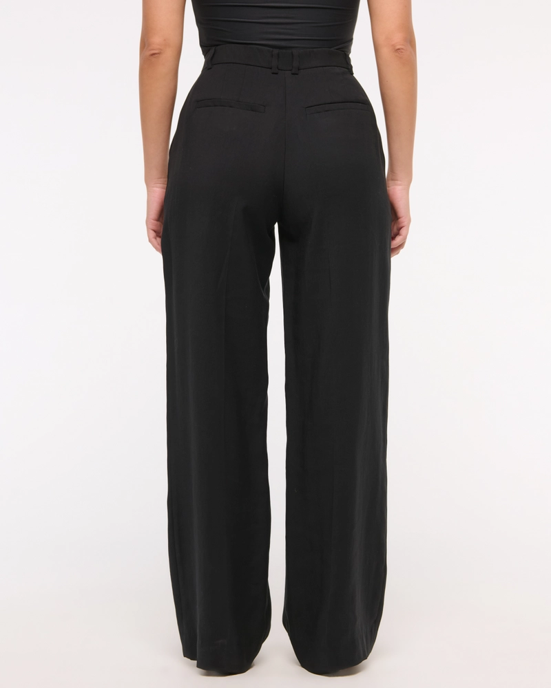 Curve Love Drapey Tailored Wide Leg Pant