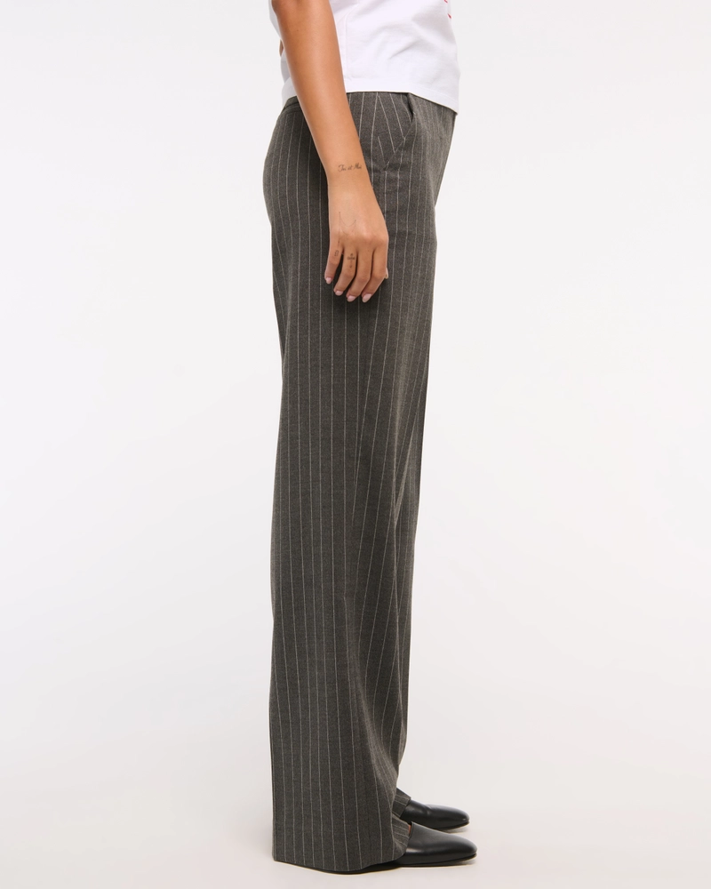 A&F Sloane High Rise Tailored Wide Leg Pant