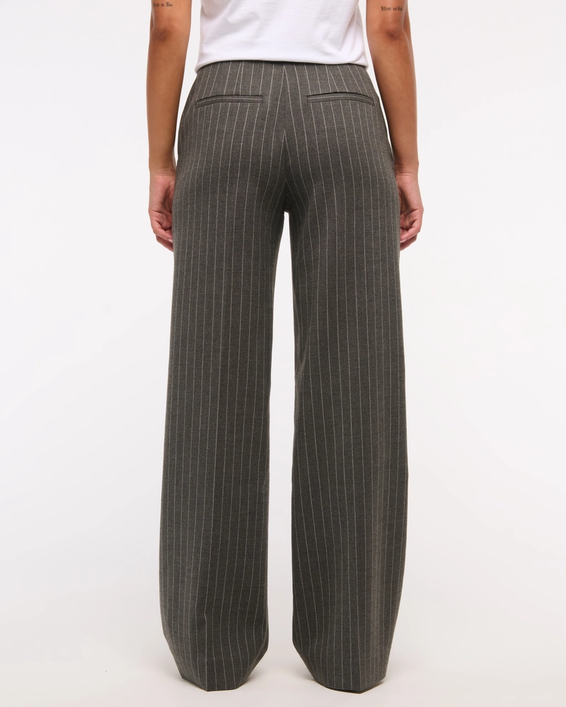 A&F Sloane High Rise Tailored Wide Leg Pant