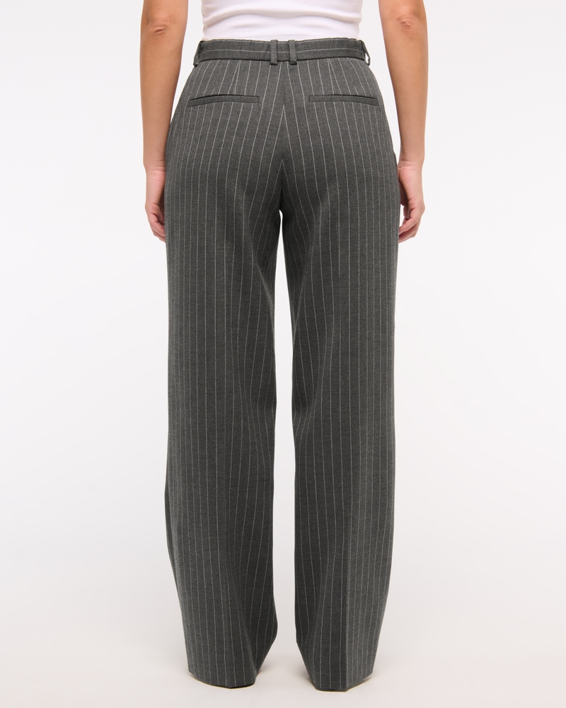 Curve Love A&F Sloane High Rise Tailored Wide Leg Pant