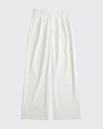 Curve Love A&F Sloane Tailored Wide Leg Pant