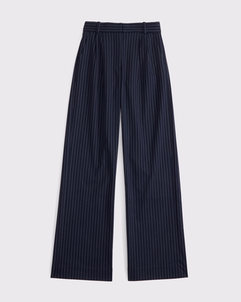 A&F Sloane Tailored Wide Leg Pant