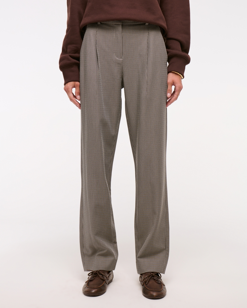 A&F Quinn Tailored Straight Pant