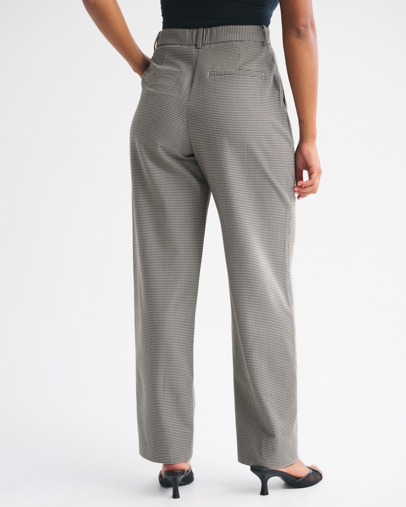 Curve Love A&F Quinn Tailored Straight Pant