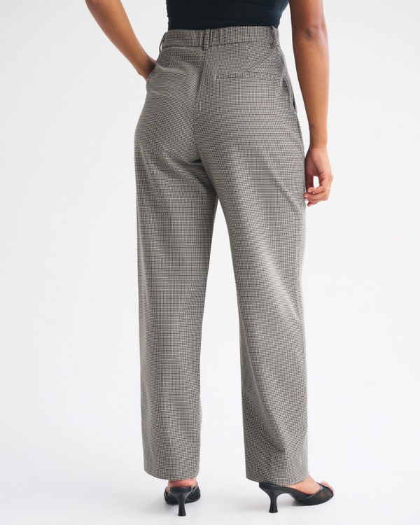 Curve Love A&F Quinn Tailored Straight Pant