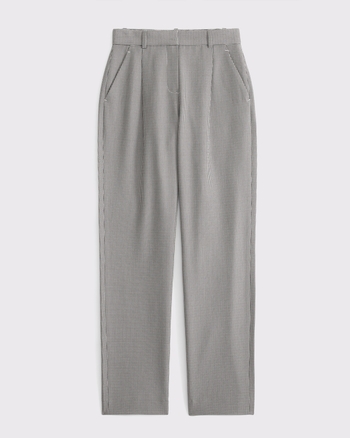 Curve Love A&F Quinn Tailored Straight Pant