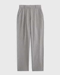 Curve Love A&F Quinn Tailored Straight Pant