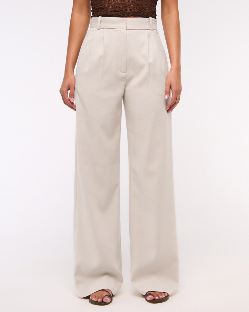 A&F Sloane Tailored Wide Leg Pant