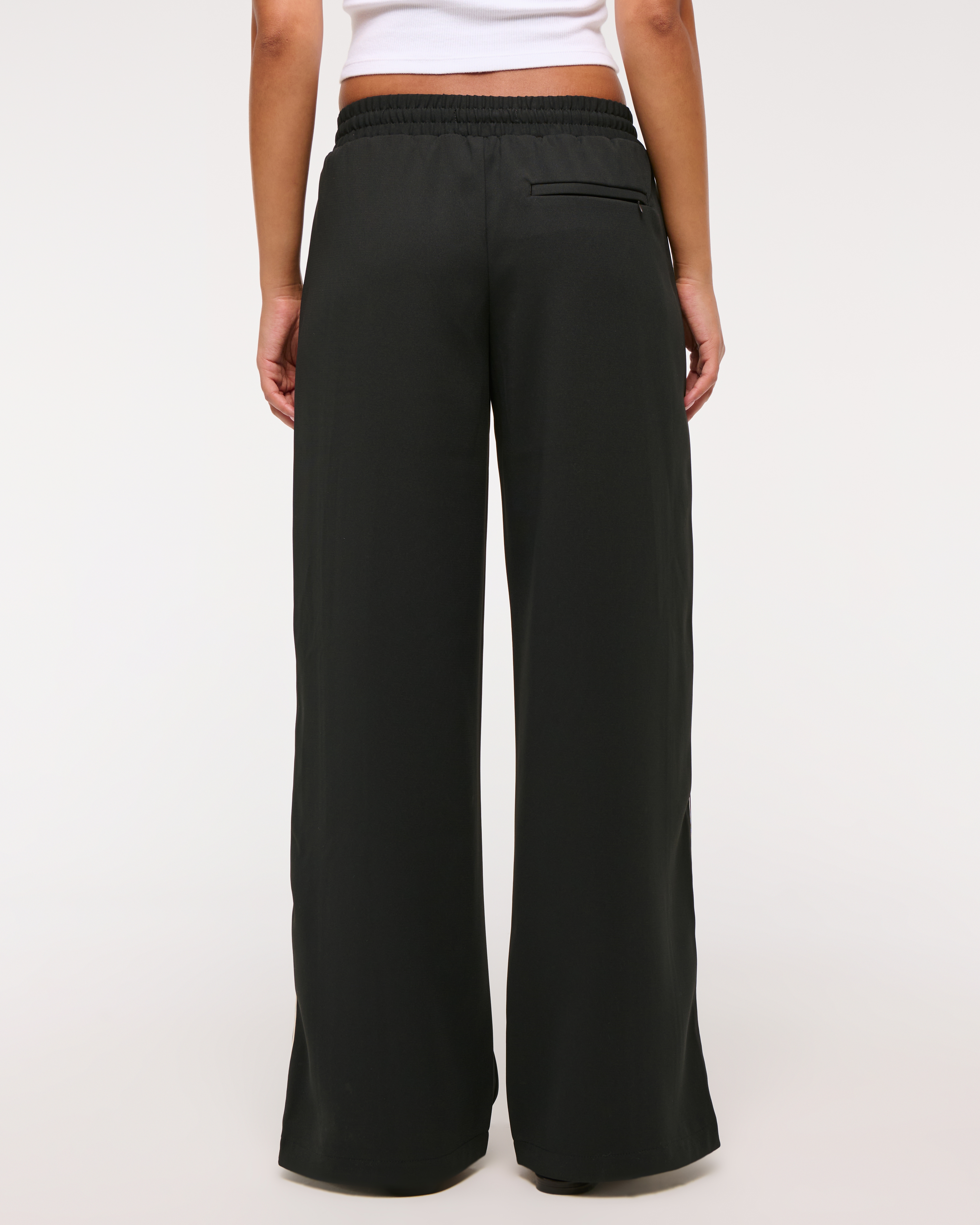 【YOURNUS】Pole Track Cotton Wide Pants Wide Leg Cotton Pants | Roots