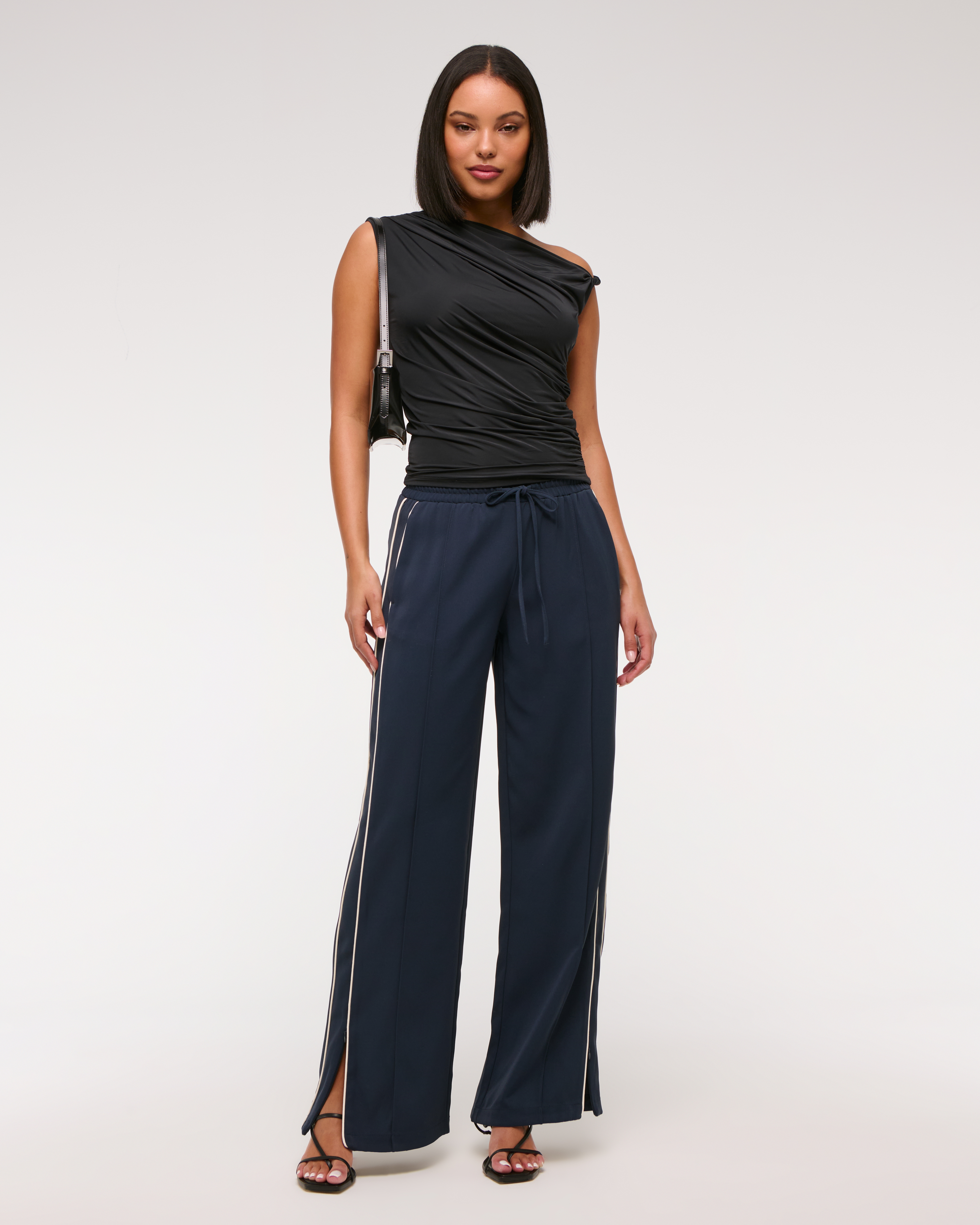 Abercrombie & Fitch Pull-on Track Pant In Blue