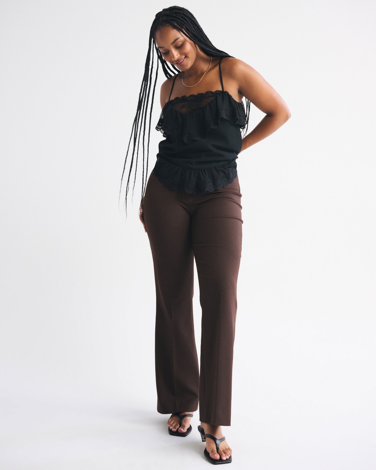 Pantalones corte bota Curve Love A&F Forme