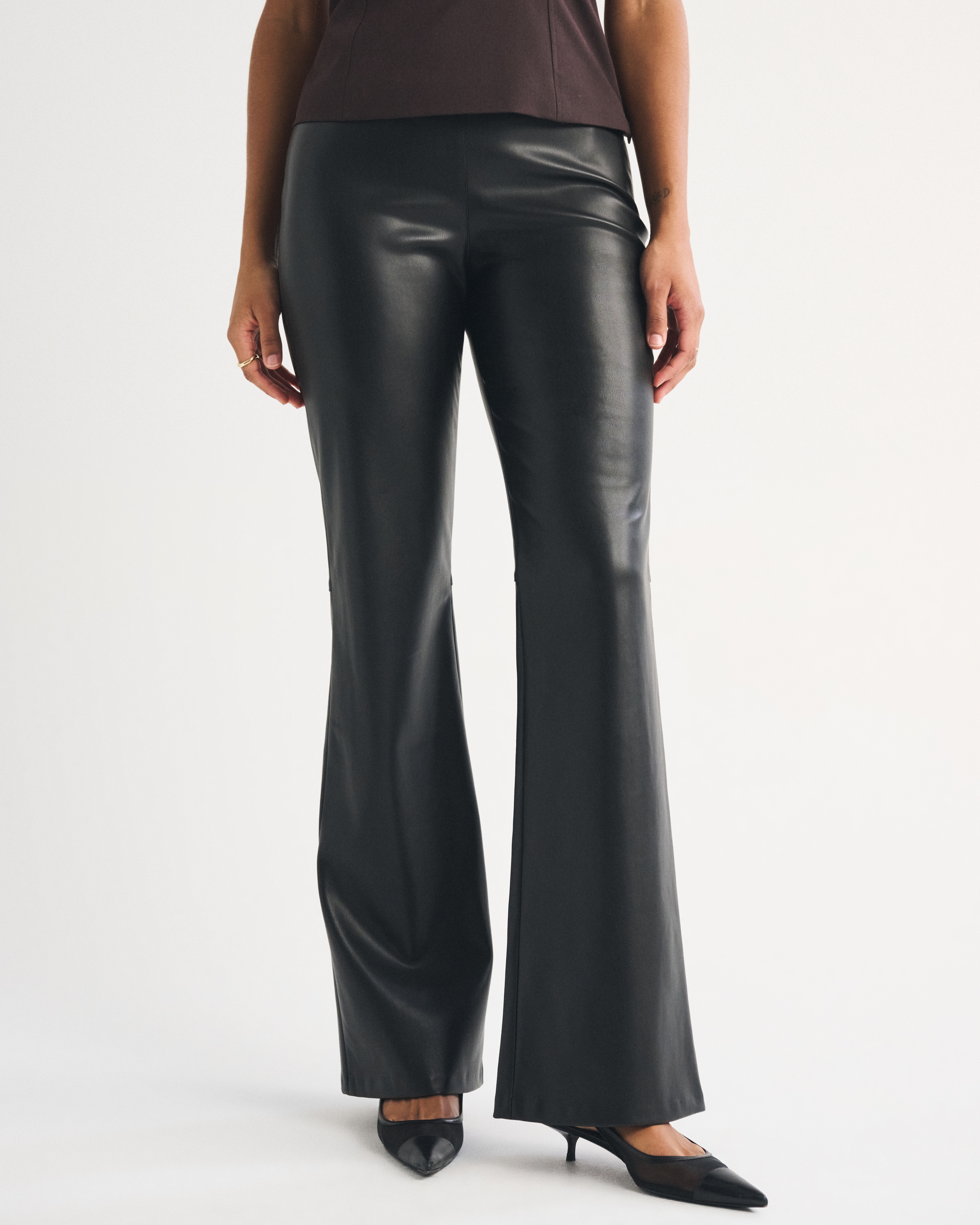 Женские ботинки Abercrombie & Fitch Curve Love High Rise Slim Boot Vegan Suede Pant — фото 3