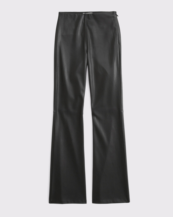 Curve Love High Rise Slim Boot Vegan Leather Pant