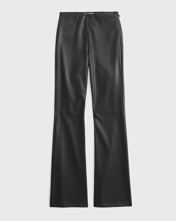 Women's Curve Love High Rise Slim Boot Vegan Leather Pant