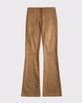 Women's High Rise Slim Boot Vegan Suede Pant | Women's