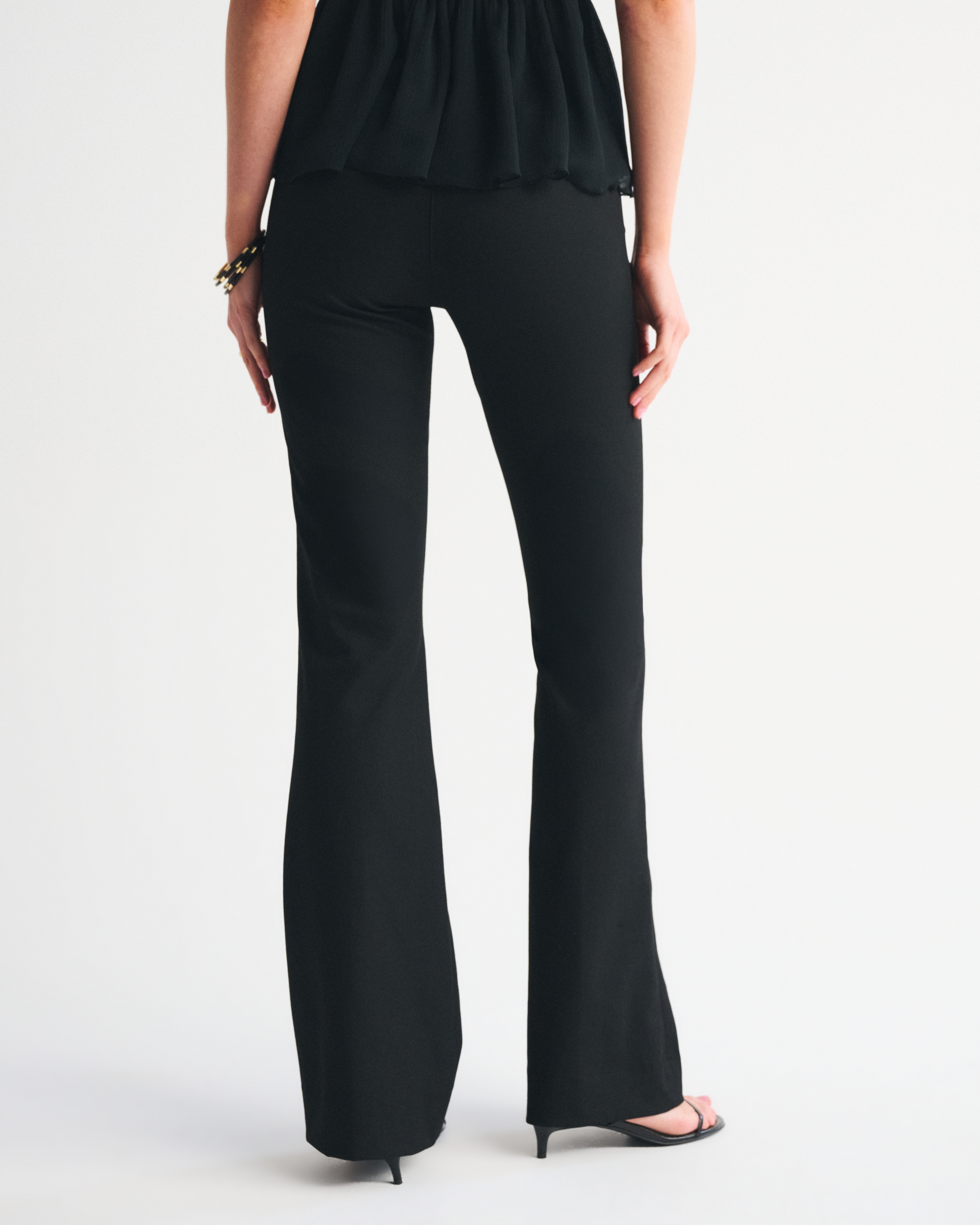 【Anyone more】[A/M] Comp Mink Brushed Bootcut Banding Pants Out & About Seamed Bootcut Pants | Talbots