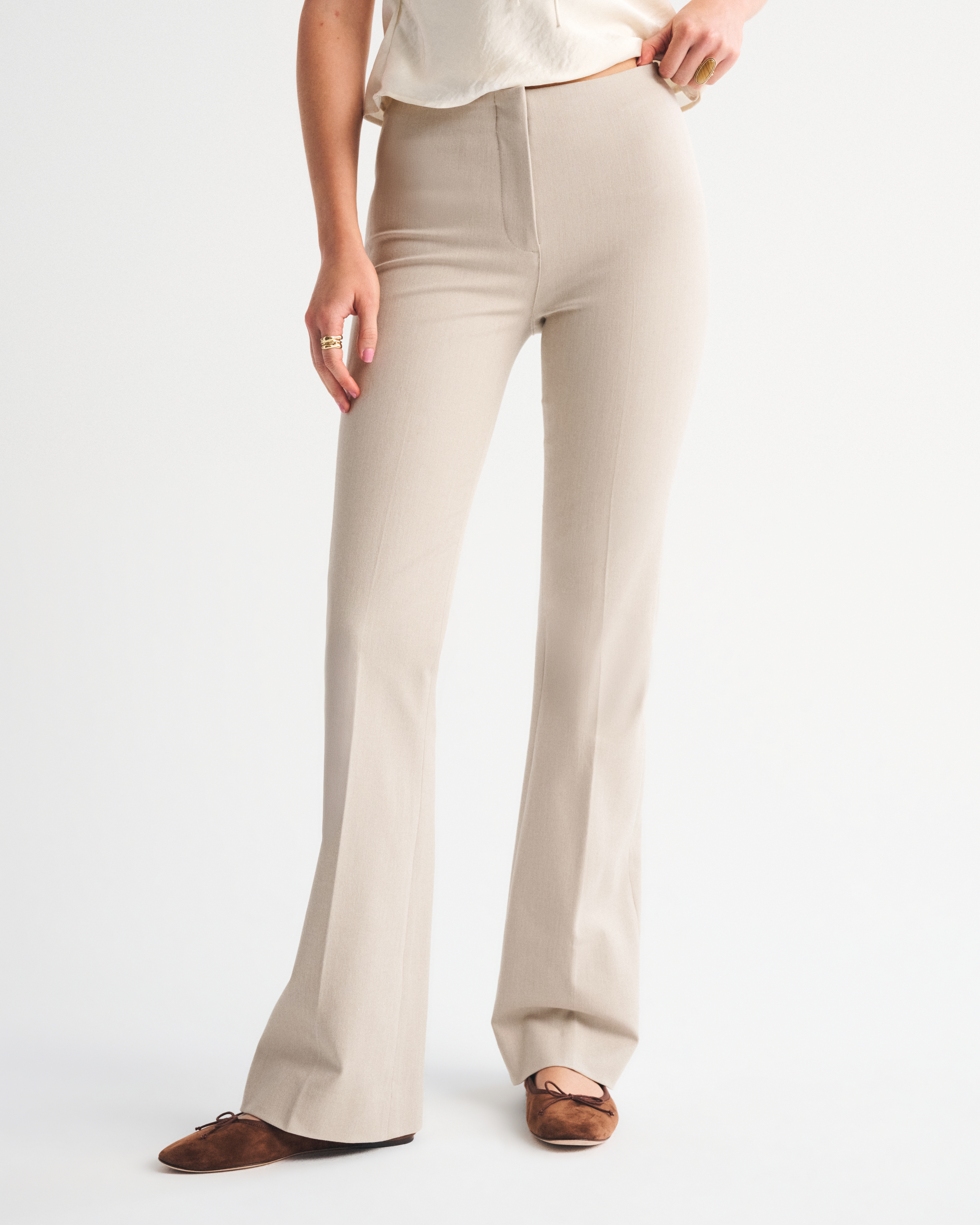 Abercrombie & Fitch A&f Forme Bootcut Pant In Gray