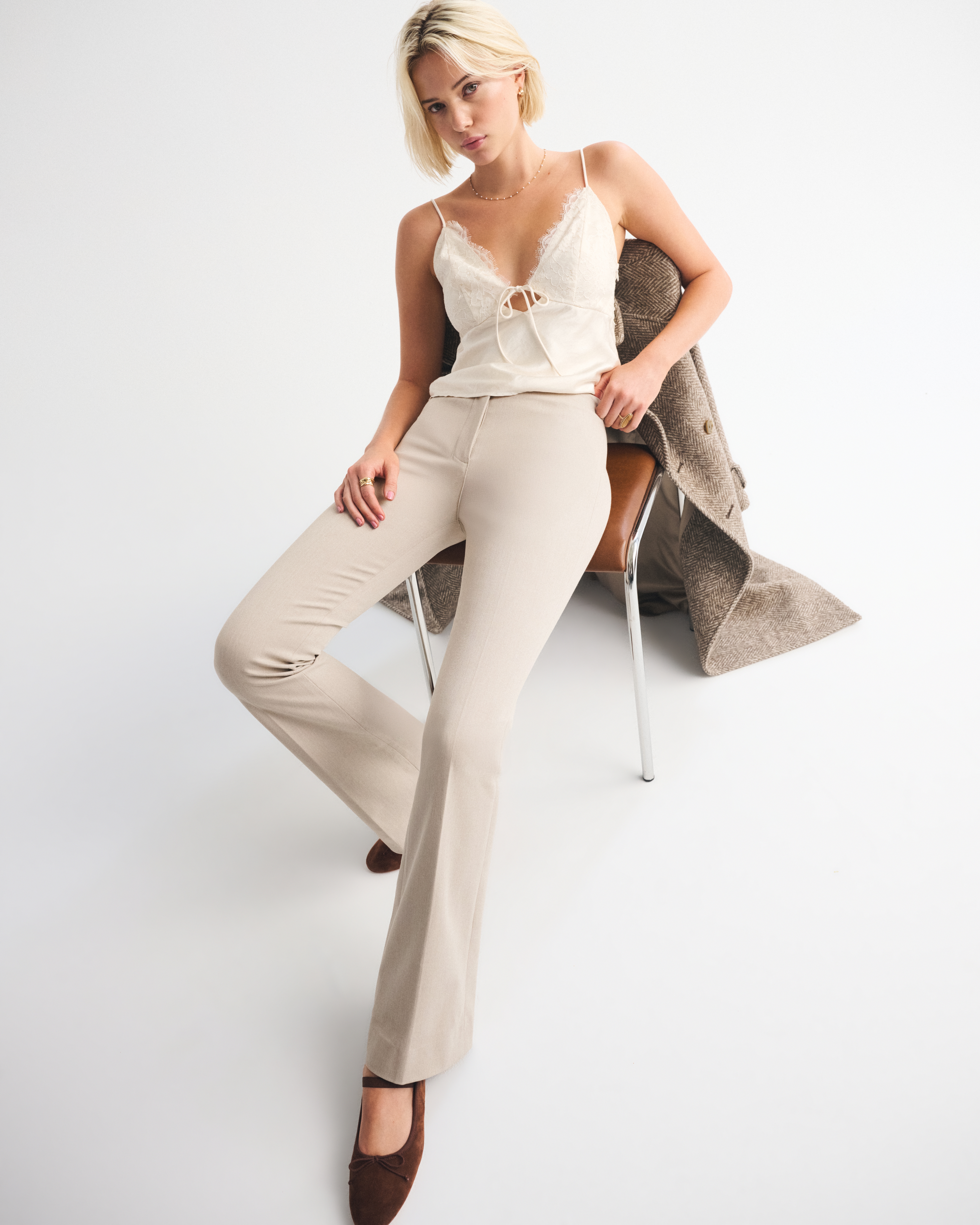 Abercrombie & Fitch A&f Forme Bootcut Pant In Gray