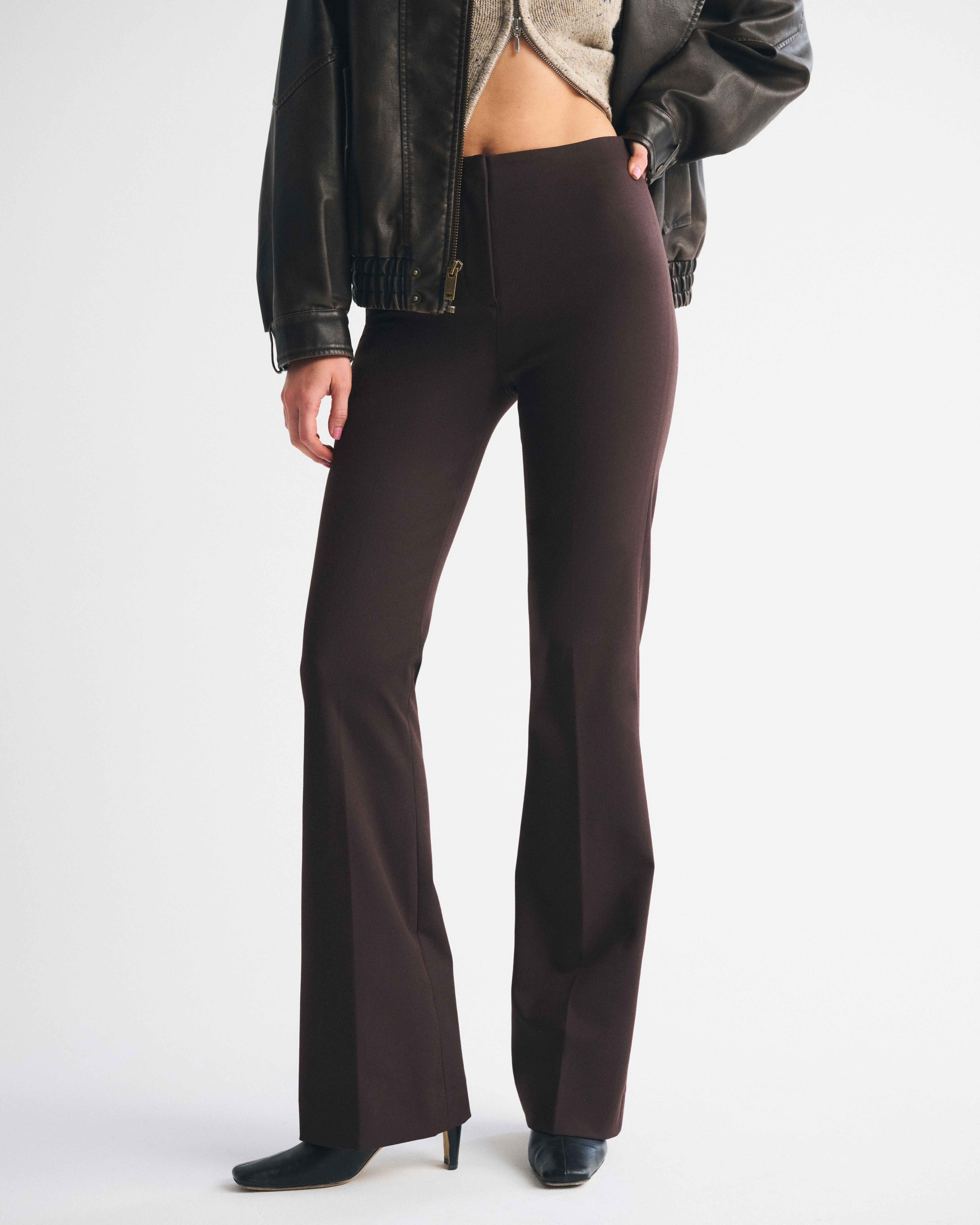 Abercrombie & Fitch A&f Forme Bootcut Pant In Brown