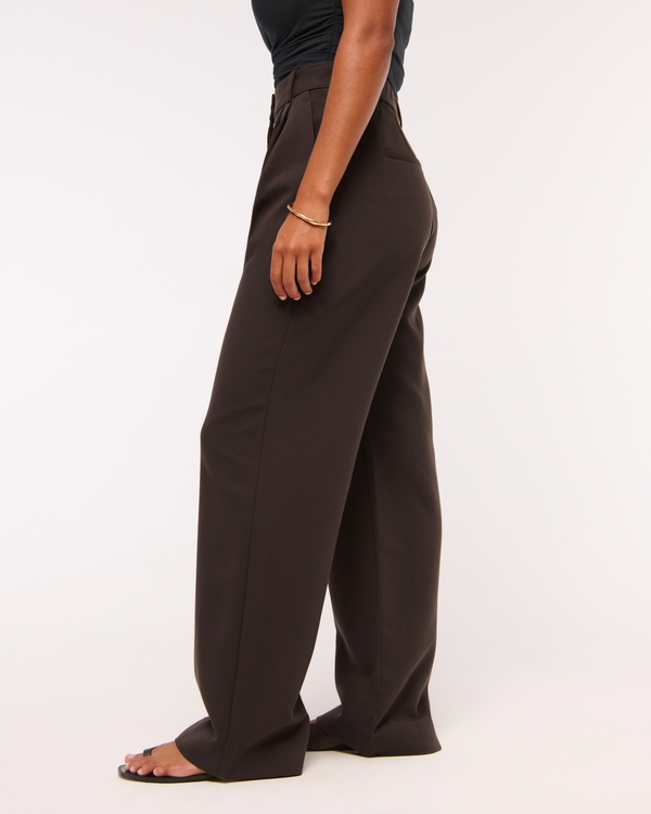Curve Love A&F Sloane Tailored Wide Leg Pant