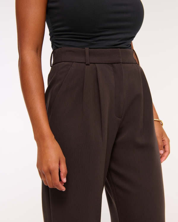 Curve Love A&F Sloane Tailored Wide Leg Pant