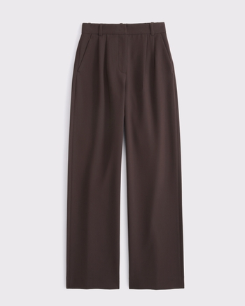 Curve Love A&F Sloane Tailored Wide Leg Pant