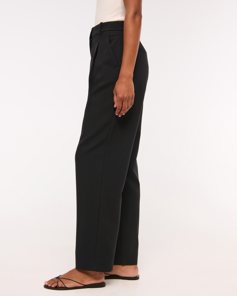 Curve Love A&F Quinn Tailored Straight Pant