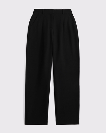 Curve Love A&F Quinn Tailored Straight Pant