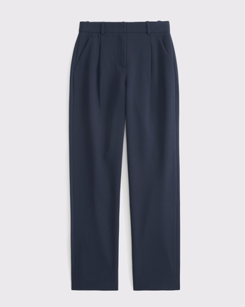 Curve Love A&F Quinn Tailored Straight Pant