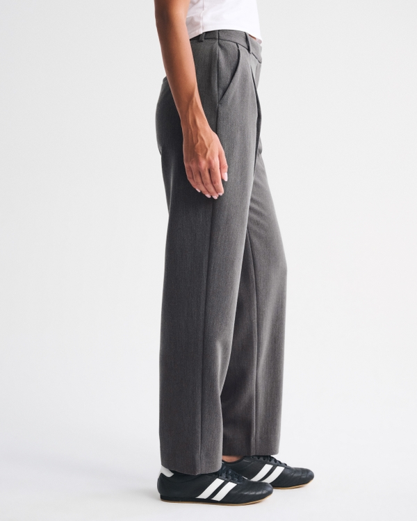 Curve Love A&F Quinn Tailored Straight Pant