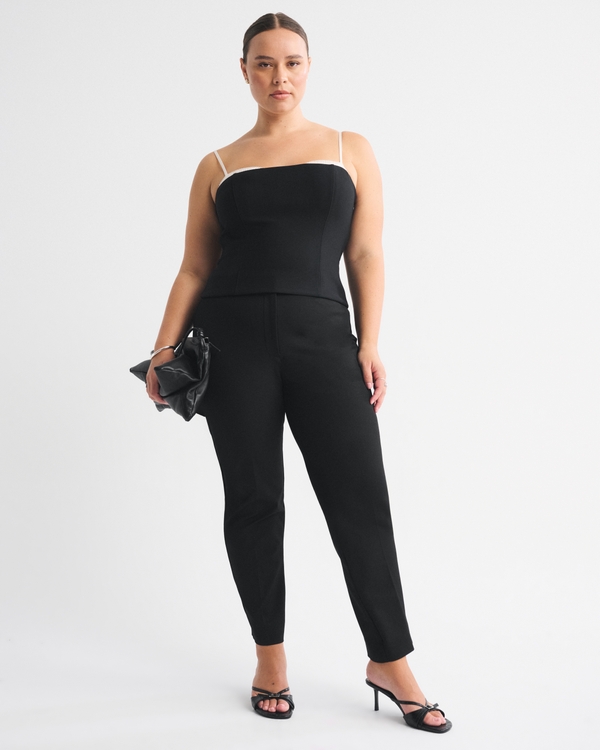 Curve Love A&F Forme Slim Straight Pant
