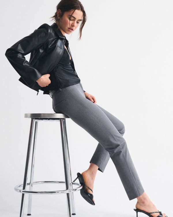 A&F Forme Slim Straight Pant