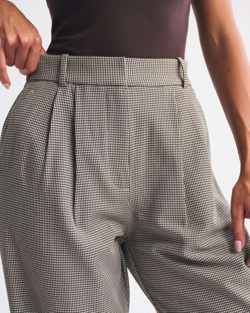 Curve Love A&F Sloane Tailored Wide Leg Pant