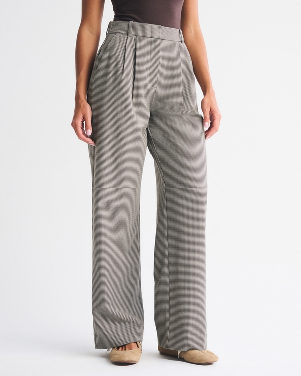 Curve Love A&F Sloane Tailored Wide Leg Pant