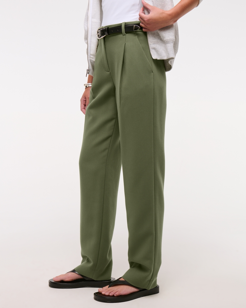 A&F Quinn Tailored Straight Pant