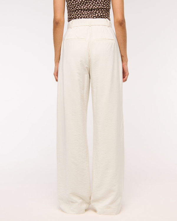 A&F Sloane Crepe Tailored Wide Leg Pant