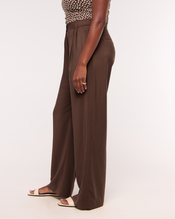A&F Sloane Crepe Tailored Wide Leg Pant