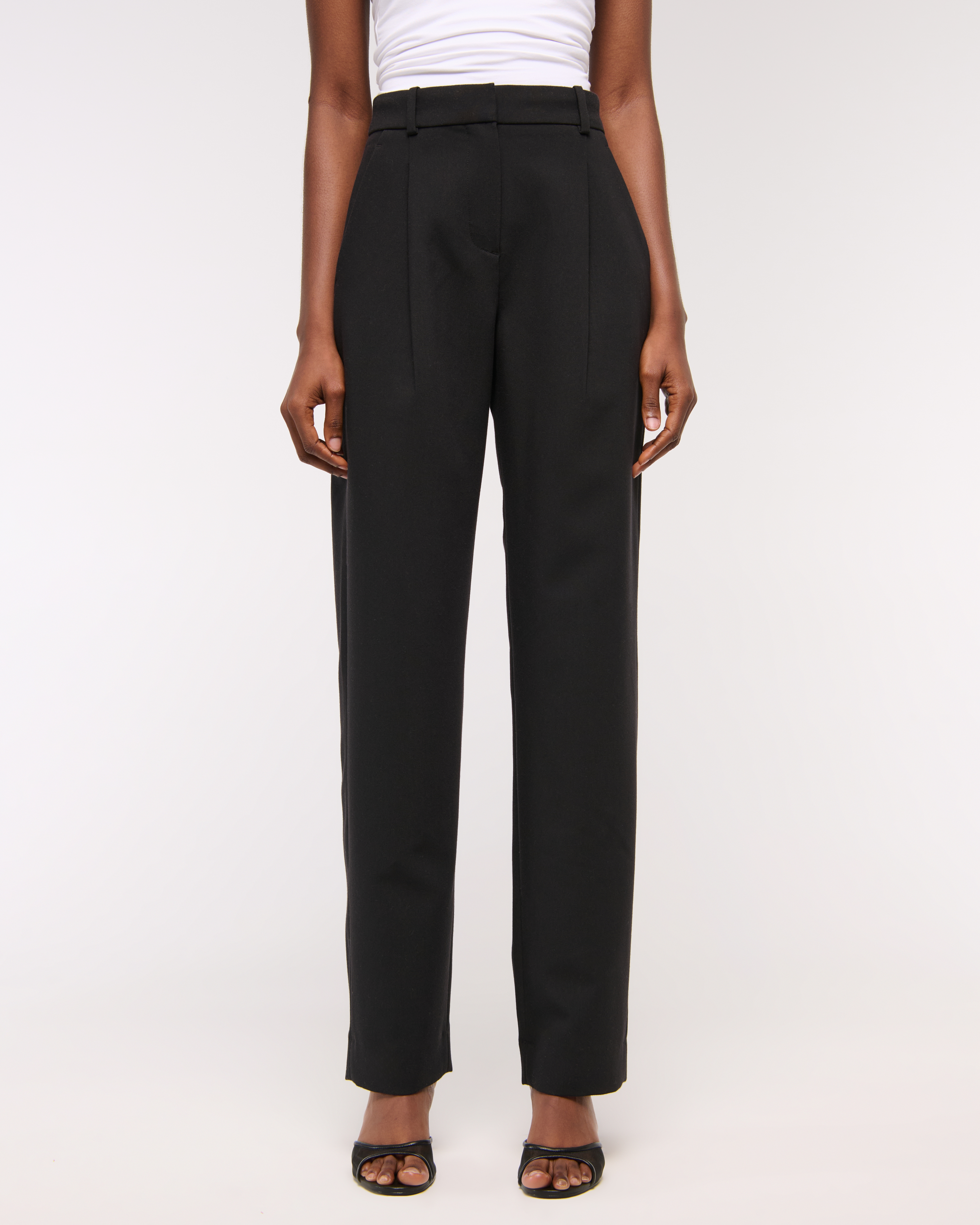 Женские брюки Abercrombie & Fitch A&F Quinn Tailored Straight Pant — фото 3