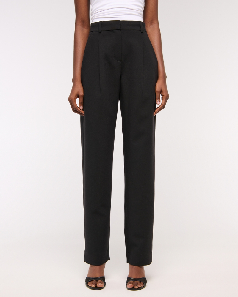 A&F Quinn Tailored Straight Pant